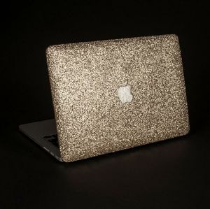 Macbook Pro 13" gold glitter cover
